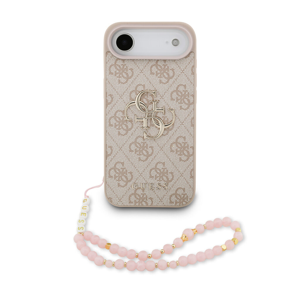 Guess Guess iPhone 17 Air Hülle Hartschale - 4G - PU - Trageriemen - klassisches 4G-Logo Rosa