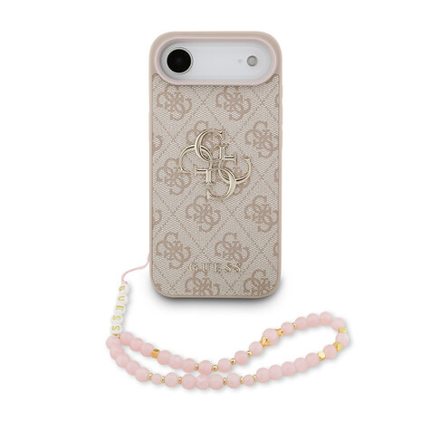 Guess Guess iPhone 17 Air Hülle Hartschale - 4G - PU - Trageriemen - klassisches 4G-Logo Rosa