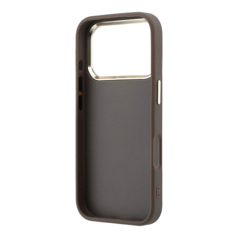Guess Guess iPhone 18 Pro Hülle Hartschale - 4G - PU - großes Strasslogo Braun Guess Guess iPhone 18 Pro Hülle Hartschale - 4G - PU - großes Strasslogo Braun