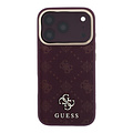 Guess Guess iPhone 18 Pro/iPhone 17 Pro Hartschalenhülle MagSafe Pfingstrose HS Kleines 4G-Logo - Bordeaux