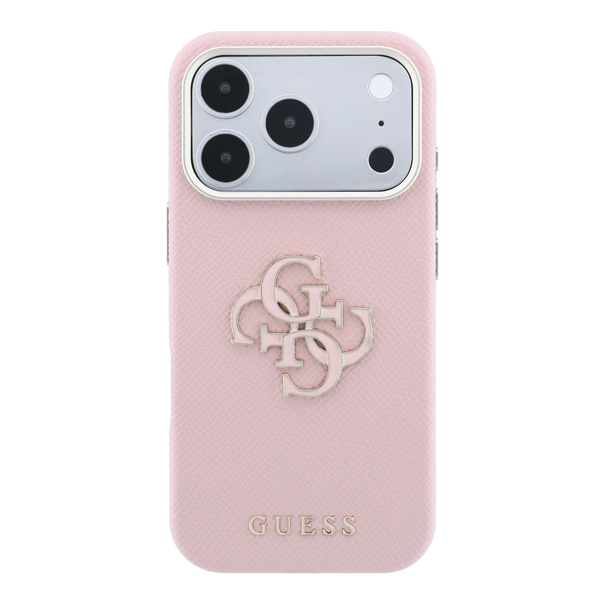 Guess Guess iPhone 18 Pro Hoesje harde behuizing - SW - generfd PU - groot logo van hars Roze, foto 4 van 6
