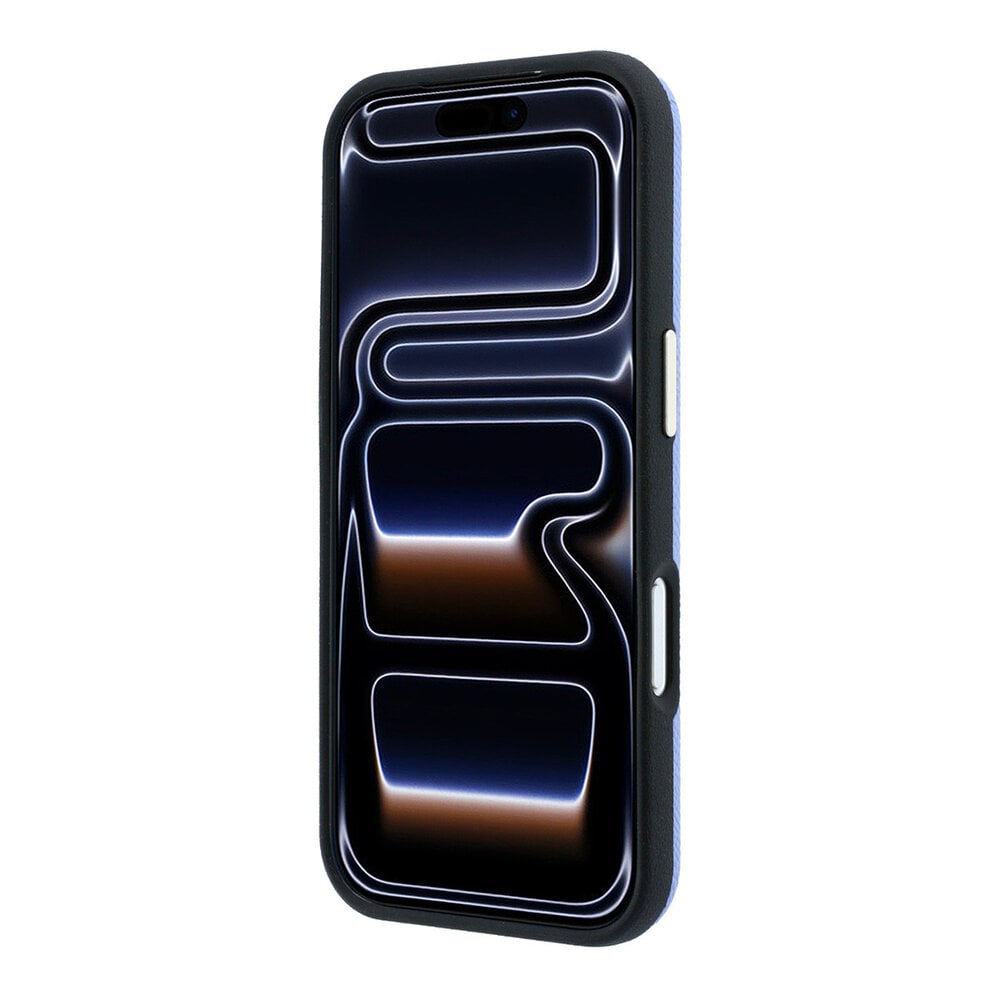 Guess Guess iPhone 18 Pro Hoesje harde behuizing - SW - generfd PU - groot logo van hars Lichtblauw Guess Guess iPhone 18 Pro Hoesje harde behuizing - SW - generfd PU - groot logo van hars Lichtblauw