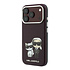 Karl iPhone 18 Pro Coque structure rigide - MagSafe - SW - PU lisse - KC Bodies Sketch Bordeaux