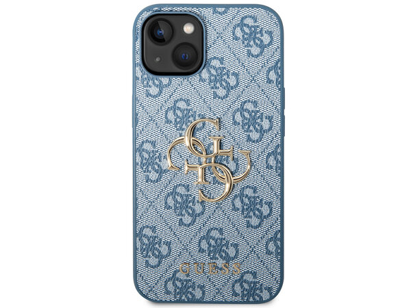 Guess Guess iPhone 15 Plus Back cover case - Big 4G Monogram Case - Blue