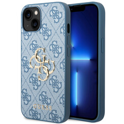 Guess iPhone 15 Plus Back cover case - Big 4G Monogram Case - Blue