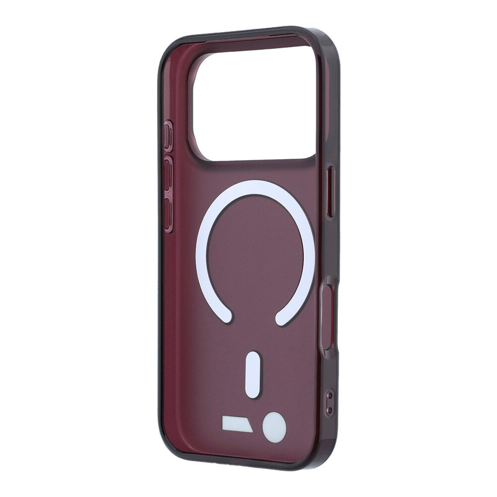 BMW BMW iPhone 18 Pro / iPhone 17 Pro Phone case MagSafe - IML - frosted finish - hard shell - metal logos Burgundy BMW BMW iPhone 18 Pro / iPhone 17 Pro Phone case MagSafe - IML - frosted finish - hard shell - metal logos Burgundy