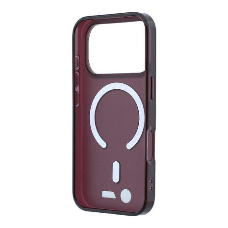 BMW BMW iPhone 18 Pro / iPhone 17 Pro Phone case MagSafe - IML - frosted finish - hard shell - metal logos Burgundy BMW BMW iPhone 18 Pro / iPhone 17 Pro Phone case MagSafe - IML - frosted finish - hard shell - metal logos Burgundy