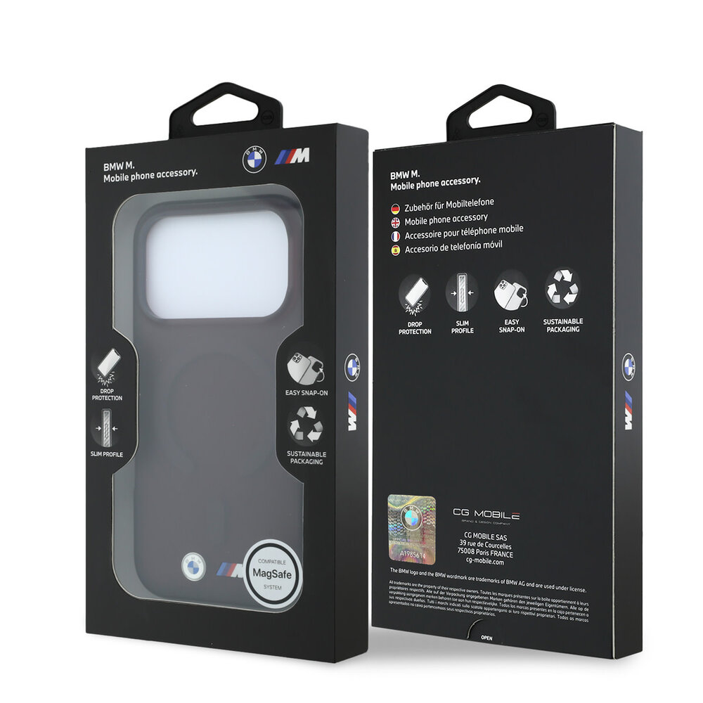 BMW BMW iPhone 18 Pro / iPhone 17 Pro Coque de téléphone MagSafe - IML - finition dépolie - coque rigide - logos métalliques Bordeaux BMW BMW iPhone 18 Pro / iPhone 17 Pro Coque de téléphone MagSafe - IML - finition dépolie - coque rigide - logos métalliques Bordeaux