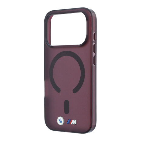 BMW BMW iPhone 18 Pro / iPhone 17 Pro Handyhülle MagSafe - IML - matte Oberfläche - Hartschale - Metalllogos Bordeauxrot BMW BMW iPhone 18 Pro / iPhone 17 Pro Handyhülle MagSafe - IML - matte Oberfläche - Hartschale - Metalllogos Bordeauxrot
