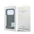 Guess Guess iPhone 18 Pro/iPhone 17 Pro Hartschalenhülle MagSafe PU 4G Ringständer Klassisches Logo - Schwarz