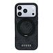 Guess Guess iPhone 18 Pro / iPhone 17 Pro Hoesje MagSafe - 4G - PU - harde behuizing - ringstandaard - klassiek logo Zwart