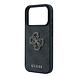 Guess Guess iPhone 18 Pro / iPhone 17 Pro Coque de téléphone 4G - PU - coque rigide - grand logo en résine Noir