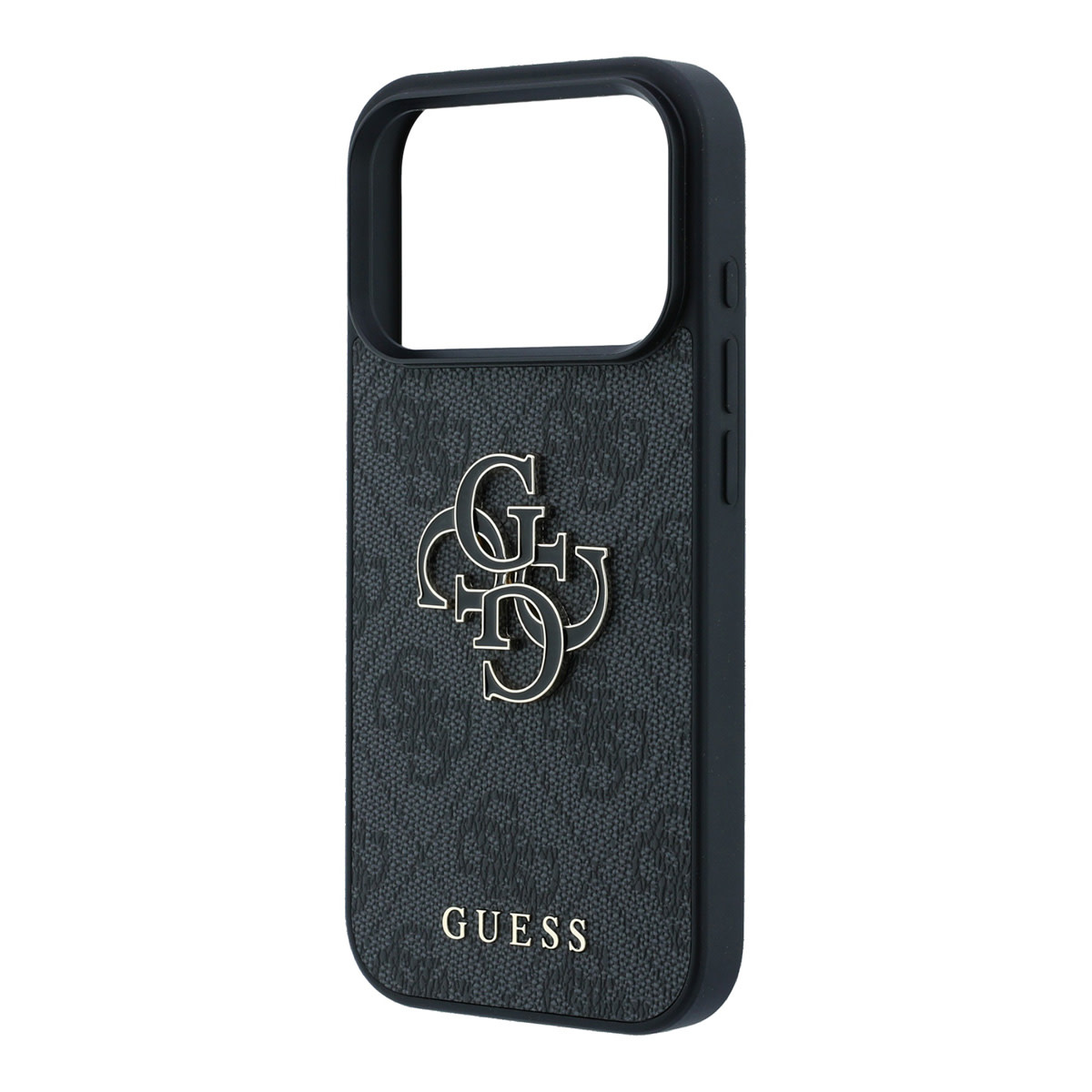 Guess Guess iPhone 18 Pro / iPhone 17 Pro Hoesje 4G - PU - harde behuizing - groot logo van hars Zwart, foto 6 van 6