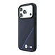BMW BMW iPhone 18 Pro / iPhone 17 Pro Coque de téléphone MagSafe - PU - motif de bande de roulement texturé - motif de lignes - coque rigide - logos métalliques Bleu clair BMW BMW iPhone 18 Pro / iPhone 17 Pro Coque de téléphone MagSafe - PU - motif de bande de roulement texturé - motif de lignes - coque rigide - logos métalliques Bleu clair