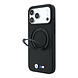 BMW BMW M iPhone 18 Pro / iPhone 17 Pro Hoesje MagSafe - PU - Kevlar - harde behuizing - ringstandaard - metalen logo’s Zwart