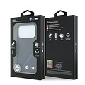 BMW BMW iPhone 18 Pro Max/iPhone 17 Pro Max Hartschalenhülle MagSafe PU Reifenprofil Linienmuster Metalllogos - Marineblau