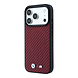 BMW BMW iPhone 18 Pro / iPhone 17 Pro Phone case MagSafe - PU - Carbon Circle - hard shell - metal logos Burgundy BMW BMW iPhone 18 Pro / iPhone 17 Pro Phone case MagSafe - PU - Carbon Circle - hard shell - metal logos Burgundy