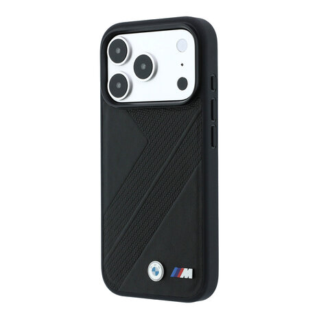 BMW BMW iPhone 18 Pro / iPhone 17 Pro Phone case MagSafe - PU - textured tyre-track pattern - hard shell - metal logos Black BMW BMW iPhone 18 Pro / iPhone 17 Pro Phone case MagSafe - PU - textured tyre-track pattern - hard shell - metal logos Black