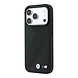 BMW BMW iPhone 18 Pro / iPhone 17 Pro Hoesje MagSafe - PU - bandenprofiel met structuur - harde behuizing - metalen logo’s Zwart