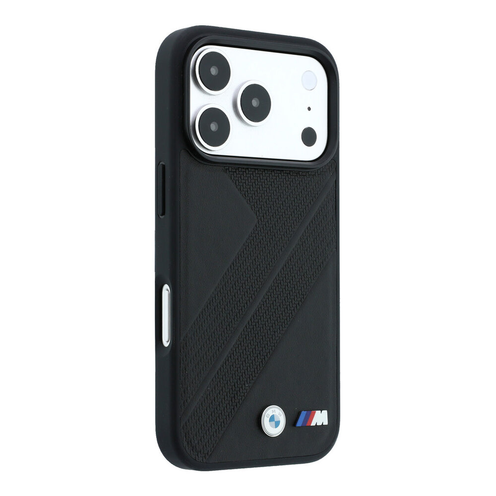 BMW BMW iPhone 18 Pro / iPhone 17 Pro Phone case MagSafe - PU - textured tyre-track pattern - hard shell - metal logos Black BMW BMW iPhone 18 Pro / iPhone 17 Pro Phone case MagSafe - PU - textured tyre-track pattern - hard shell - metal logos Black