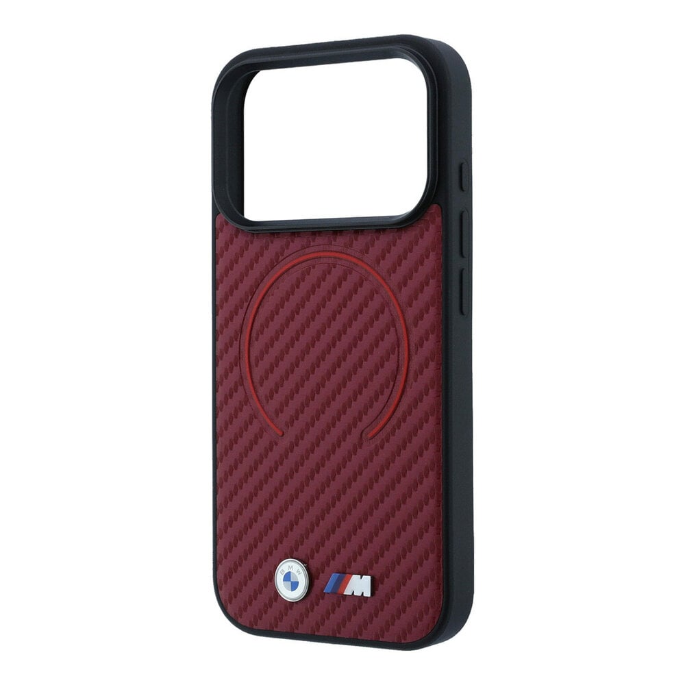 BMW BMW iPhone 18 Pro Max / iPhone 17 Pro Max Phone case MagSafe - PU - Carbon Circle - hard shell - metal logos BMW BMW iPhone 18 Pro Max / iPhone 17 Pro Max Phone case MagSafe - PU - Carbon Circle - hard shell - metal logos