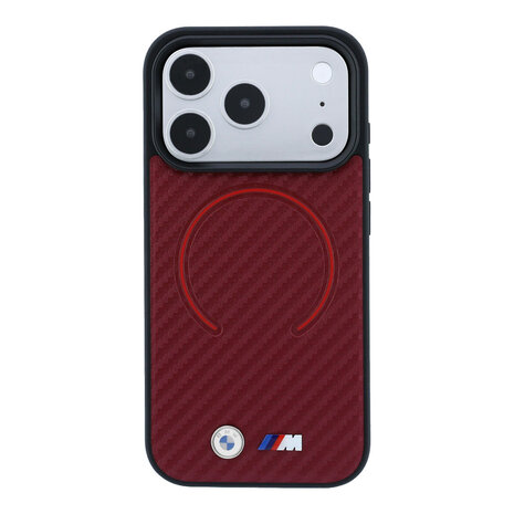 BMW BMW iPhone 18 Pro Max / iPhone 17 Pro Max Phone case MagSafe - PU - Carbon Circle - hard shell - metal logos BMW BMW iPhone 18 Pro Max / iPhone 17 Pro Max Phone case MagSafe - PU - Carbon Circle - hard shell - metal logos