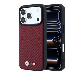 BMW BMW iPhone 18 Pro Max / iPhone 17 Pro Max Hoesje MagSafe - PU - Carbon Circle - harde behuizing - metalen logo’s BMW BMW iPhone 18 Pro Max / iPhone 17 Pro Max Hoesje MagSafe - PU - Carbon Circle - harde behuizing - metalen logo’s