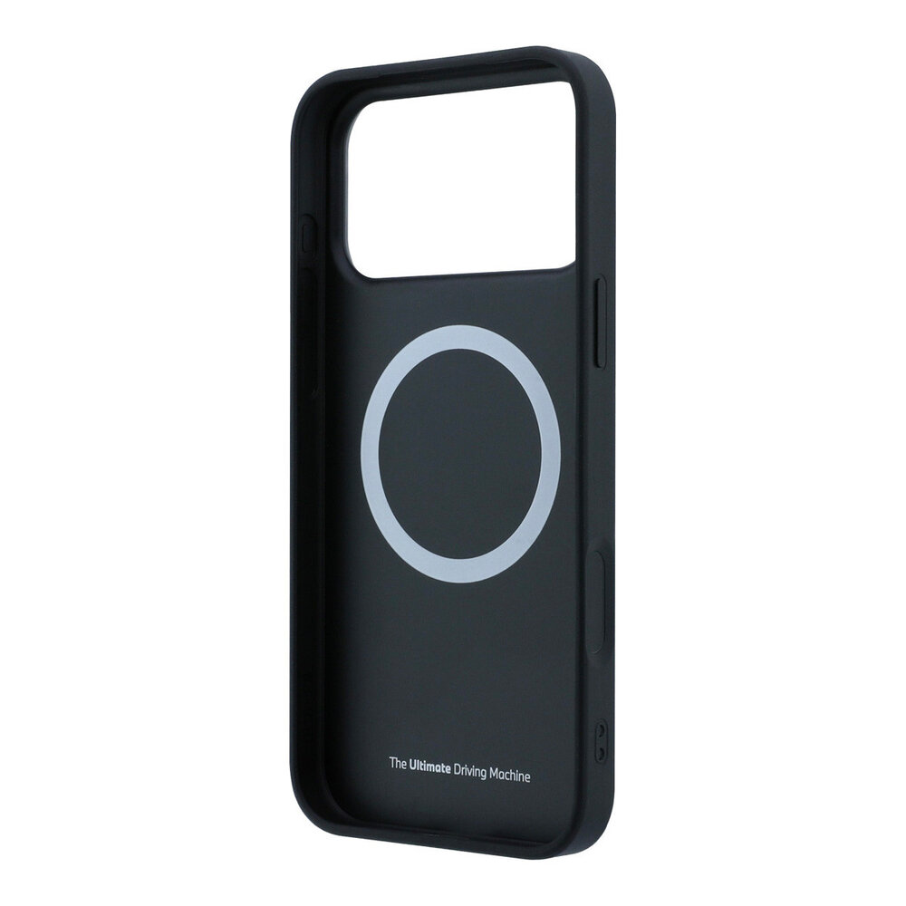 BMW BMW iPhone 18 Pro Max / iPhone 17 Pro Max Handyhülle MagSafe - PU - Carbon - Hartschale - Metalllogos Blau