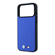 BMW BMW iPhone 18 Pro Max / iPhone 17 Pro Max Coque de téléphone MagSafe - PU - Carbon - coque rigide - logos métalliques Bleu BMW BMW iPhone 18 Pro Max / iPhone 17 Pro Max Coque de téléphone MagSafe - PU - Carbon - coque rigide - logos métalliques Bleu
