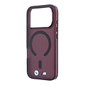 BMW BMW iPhone 18 Pro Max/iPhone 17 Pro Max Hardcasehoesje MagSafe IML Matte afwerking Metalen logo's - Rood