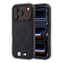 BMW iPhone 18 Pro / iPhone 17 Pro Handyhülle MagSafe - IML - matte Oberfläche - Hartschale - Metalllogos Bordeauxrot