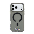 BMW BMW iPhone 18 Pro Max/iPhone 17 Pro Max Hardcasehoesje MagSafe IML Matte afwerking Metalen logo's - Zwart