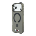 BMW BMW iPhone 18 Pro Max/iPhone 17 Pro Max Hardcasehoesje MagSafe IML Matte afwerking Metalen logo's - Zwart