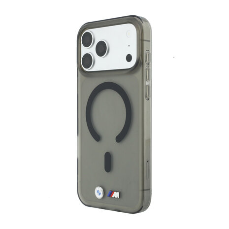 BMW BMW iPhone 18 Pro / iPhone 17 Pro Handyhülle MagSafe - IML - matte Oberfläche - Hartschale - Metalllogos Schwarz