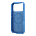 Guess Guess iPhone 18 Pro/iPhone 17 Pro Hartschalenhülle MagSafe PU 4G Ringständer Klassisches Logo - Hellblau