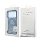 Guess Guess iPhone 18 Pro / iPhone 17 Pro Coque de téléphone MagSafe - 4G - PU - coque rigide - support à anneau - logo classique Bleu clair Guess Guess iPhone 18 Pro / iPhone 17 Pro Coque de téléphone MagSafe - 4G - PU - coque rigide - support à anneau - logo classique Bleu clair