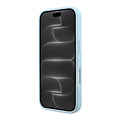 Guess Guess iPhone 18 Pro/iPhone 17 Pro Hartschalenhülle MagSafe Genarbtes PU Ringständer Klassisches Logo - Hellblau