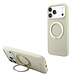 Guess Guess iPhone 18 Pro / iPhone 17 Pro Phone case MagSafe - grained PU - hard shell - ring stand - classic logo Champagne Guess Guess iPhone 18 Pro / iPhone 17 Pro Phone case MagSafe - grained PU - hard shell - ring stand - classic logo Champagne