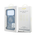 Guess Guess iPhone 18 Pro Max/iPhone 17 Pro Max Hartschalenhülle MagSafe PU 4G Ringständer Klassisches Logo - Hellblau