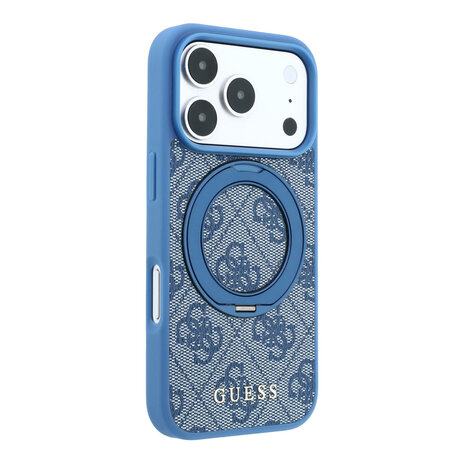 Guess Guess iPhone 18 Pro Max / iPhone 17 Pro Max Handyhülle MagSafe - 4G - PU - Hartschale - Ringständer - klassisches Logo Hellblau Guess Guess iPhone 18 Pro Max / iPhone 17 Pro Max Handyhülle MagSafe - 4G - PU - Hartschale - Ringständer - klassisches Logo Hellblau