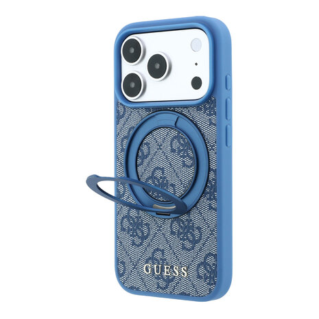 Guess Guess iPhone 18 Pro Max / iPhone 17 Pro Max Handyhülle MagSafe - 4G - PU - Hartschale - Ringständer - klassisches Logo Hellblau Guess Guess iPhone 18 Pro Max / iPhone 17 Pro Max Handyhülle MagSafe - 4G - PU - Hartschale - Ringständer - klassisches Logo Hellblau