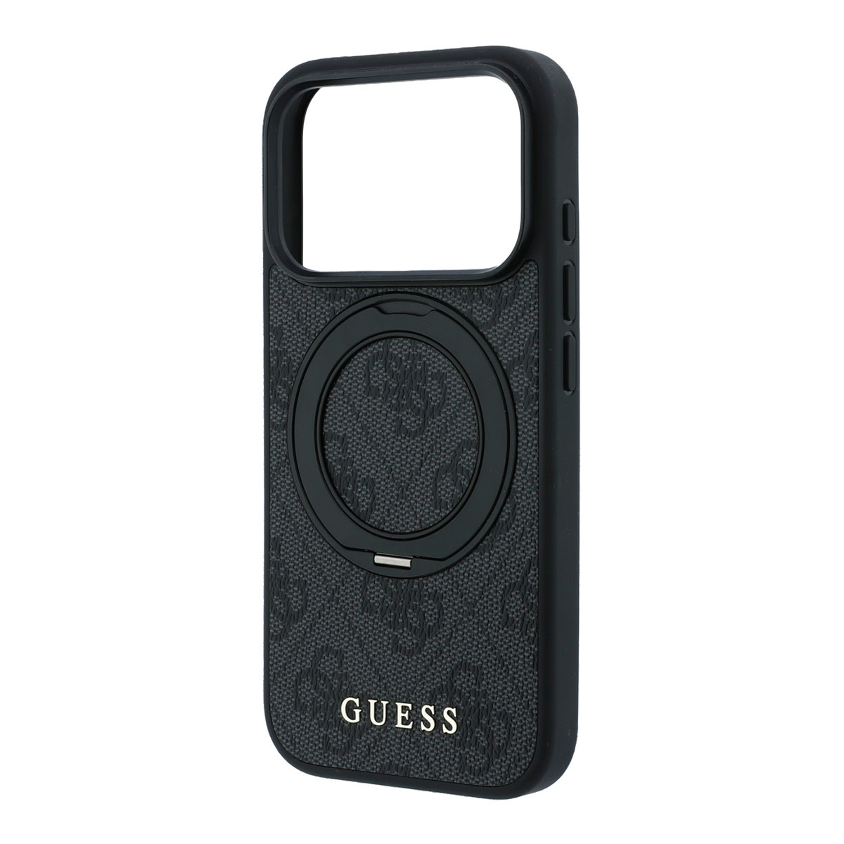 Guess Guess iPhone 18 Pro Max / iPhone 17 Pro Max Hoesje MagSafe - 4G - PU - harde behuizing - ringstandaard - klassiek logo Zwart, foto 6 van 6