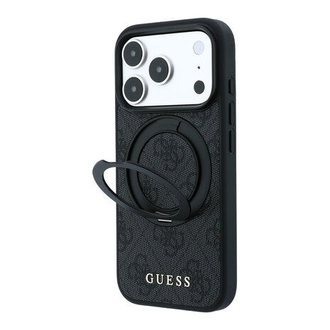 Guess Guess iPhone 18 Pro Max / iPhone 17 Pro Max Handyhülle MagSafe - 4G - PU - Hartschale - Ringständer - klassisches Logo Schwarz Guess Guess iPhone 18 Pro Max / iPhone 17 Pro Max Handyhülle MagSafe - 4G - PU - Hartschale - Ringständer - klassisches Logo Schwarz