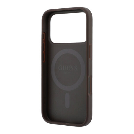 Guess Guess iPhone 18 Pro Max / iPhone 17 Pro Max Handyhülle MagSafe - 4G - PU - Hartschale - Ringständer - klassisches Logo Braun Guess Guess iPhone 18 Pro Max / iPhone 17 Pro Max Handyhülle MagSafe - 4G - PU - Hartschale - Ringständer - klassisches Logo Braun