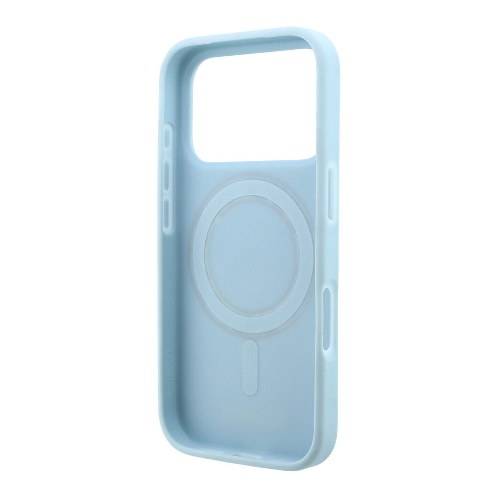 Guess Guess iPhone 18 Pro Max / iPhone 17 Pro Max Phone case MagSafe - grained PU - hard shell - ring stand - classic logo Light blue Guess Guess iPhone 18 Pro Max / iPhone 17 Pro Max Phone case MagSafe - grained PU - hard shell - ring stand - classic logo Light blue