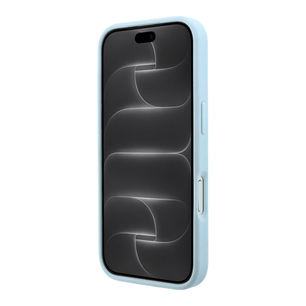 Guess Guess iPhone 18 Pro Max / iPhone 17 Pro Max Coque de téléphone MagSafe - PU grainé - coque rigide - support à anneau - logo classique Bleu clair Guess Guess iPhone 18 Pro Max / iPhone 17 Pro Max Coque de téléphone MagSafe - PU grainé - coque rigide - support à anneau - logo classique Bleu clair