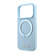 Guess Guess iPhone 18 Pro Max / iPhone 17 Pro Max Coque de téléphone MagSafe - PU grainé - coque rigide - support à anneau - logo classique Bleu clair Guess Guess iPhone 18 Pro Max / iPhone 17 Pro Max Coque de téléphone MagSafe - PU grainé - coque rigide - support à anneau - logo classique Bleu clair