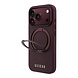 Guess Guess iPhone 18 Pro Max / iPhone 17 Pro Max Hoesje MagSafe - generfd PU - harde behuizing - ringstandaard - klassiek logo Bordeauxrood Guess Guess iPhone 18 Pro Max / iPhone 17 Pro Max Hoesje MagSafe - generfd PU - harde behuizing - ringstandaard - klassiek logo Bordeauxrood