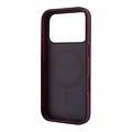 Guess Guess iPhone 18 Pro/iPhone 17 Pro Hartschalenhülle MagSafe Perforiertes PU 4G Goldfarbenes Logo - Bordeaux