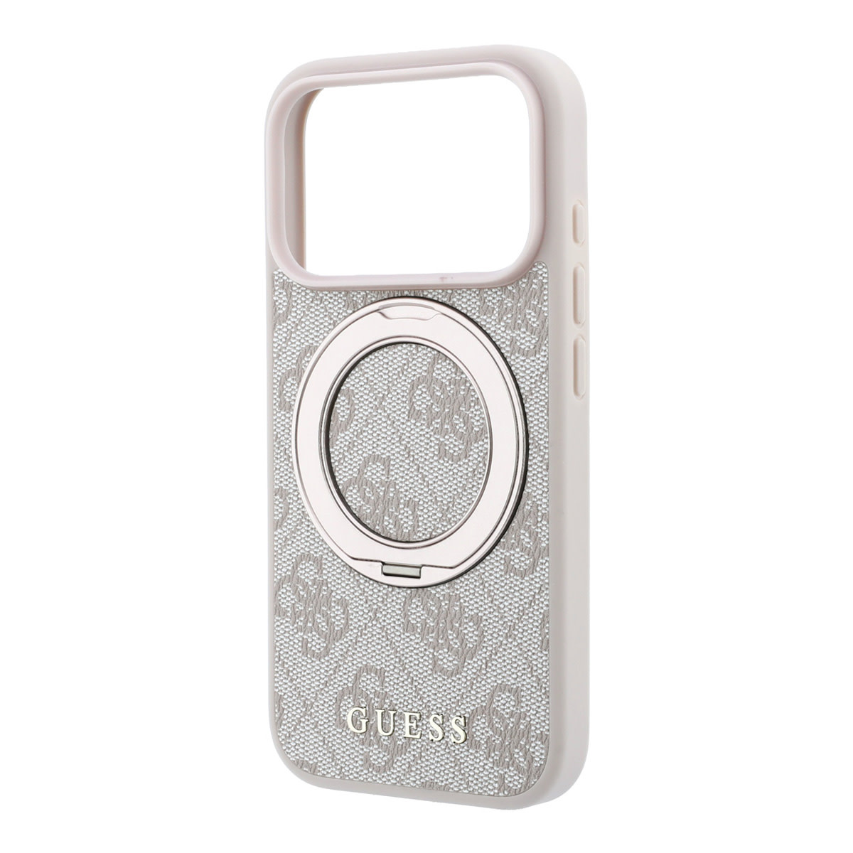Guess Guess iPhone 18 Pro / iPhone 17 Pro Hoesje MagSafe - 4G - PU - harde behuizing - ringstandaard - klassiek logo Beige, foto 6 van 6